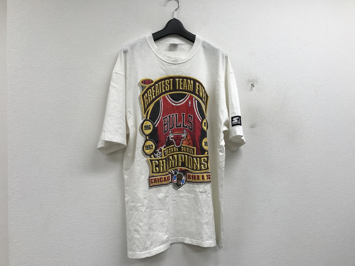 STARTER USA製シカゴブルズ96年優勝Tシャツ