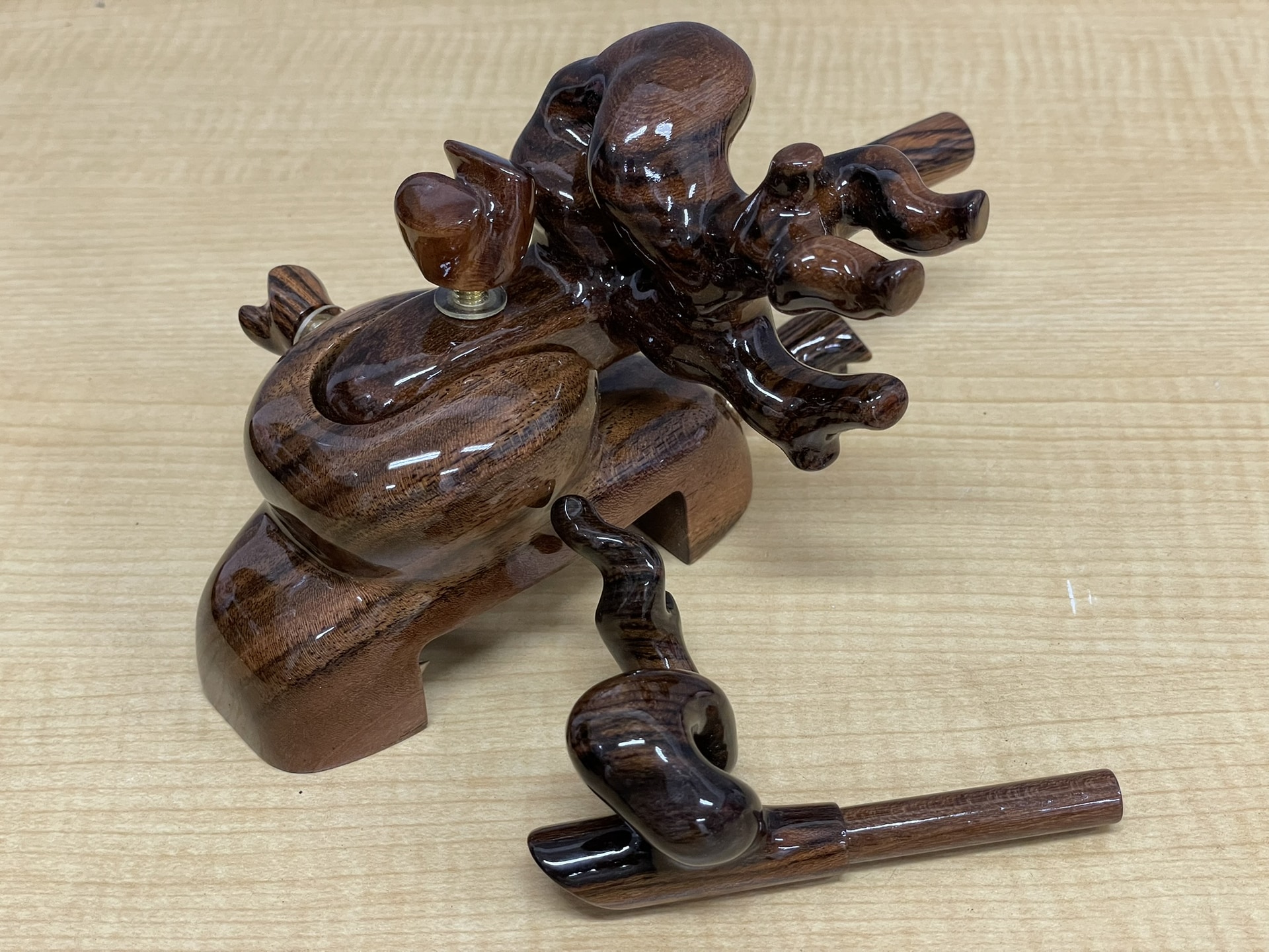 趙遥工房 中型 大砲万力 黒柿