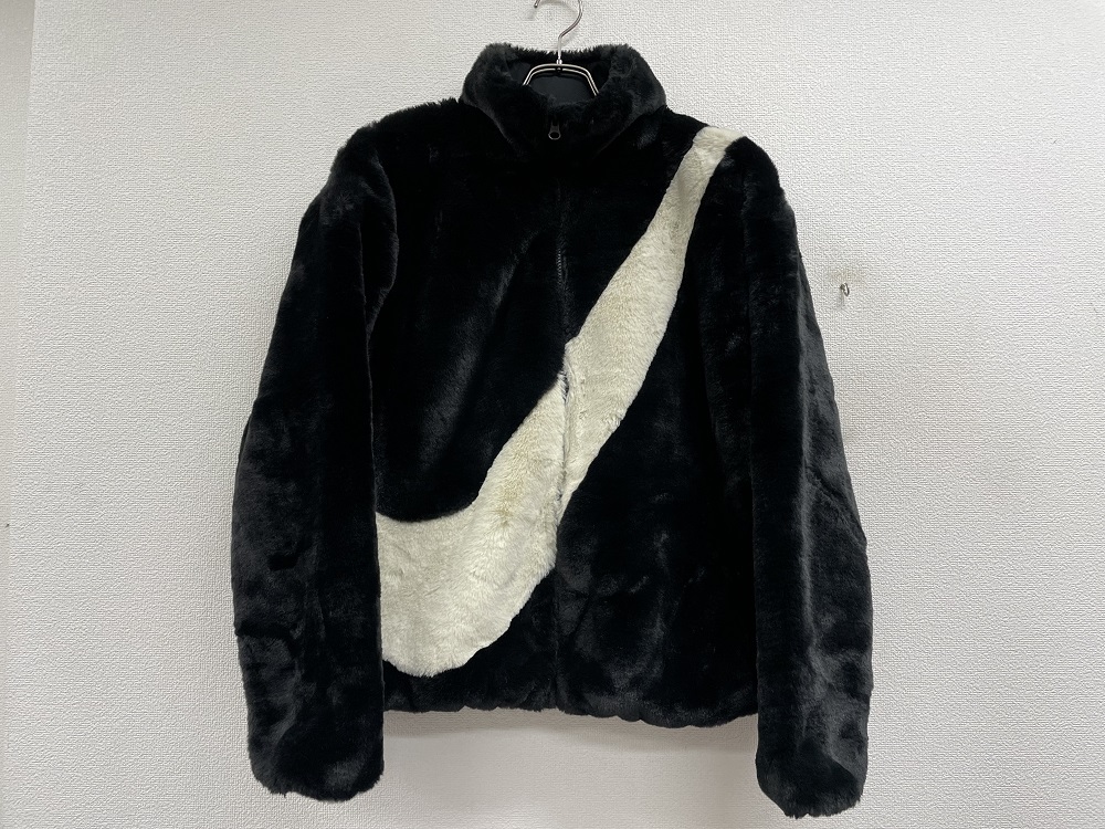 NIKE DO3792-010 WMNS NSW SWOOSH FAUX FUR JACKET