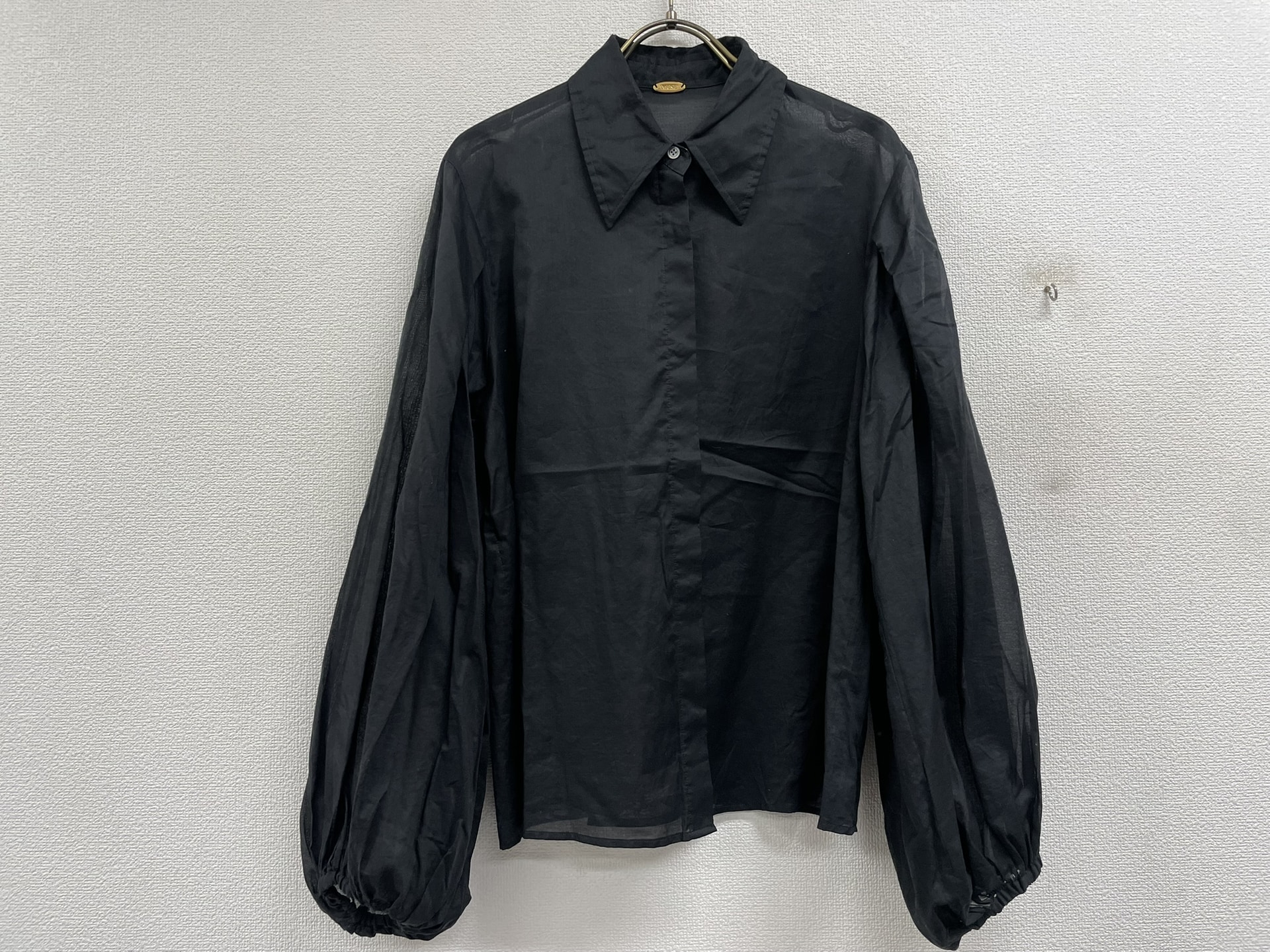 Deuxieme Classe cotton voile ギャザー ブラウス