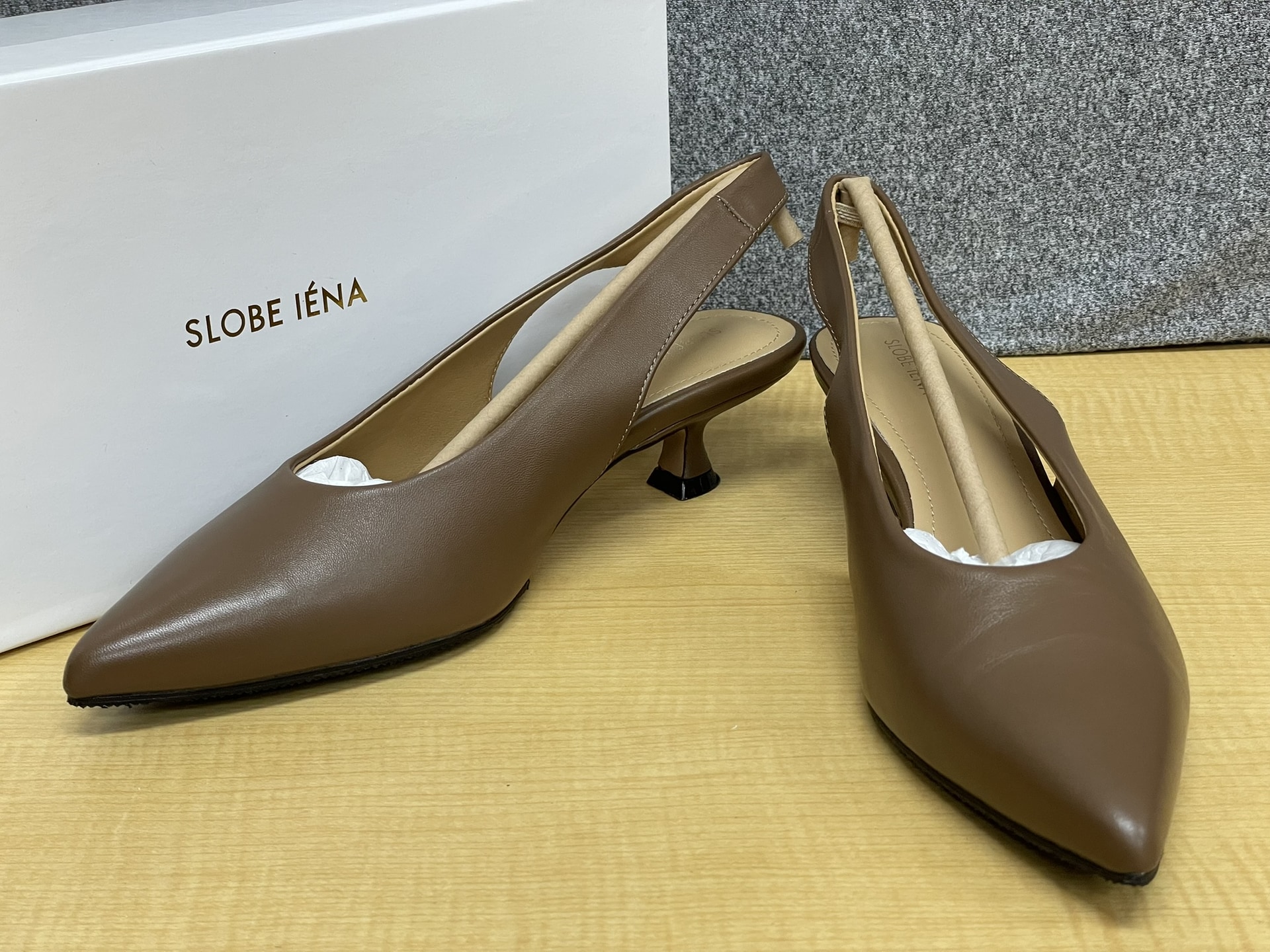 SLOBE IENA バッグスリングパンプス