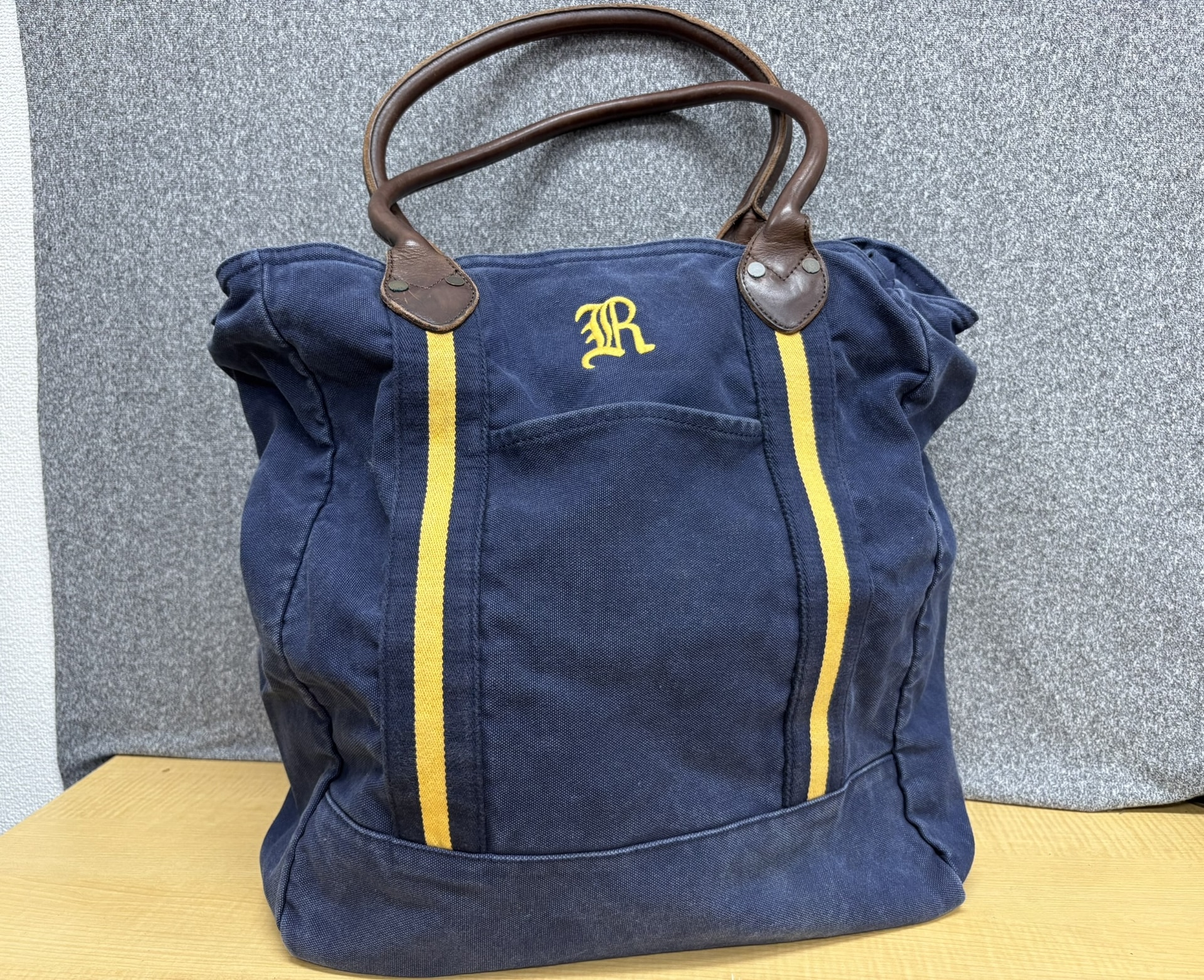 RALPH LAUREN RUGBY レザーハンドルキャンバストートバッグ