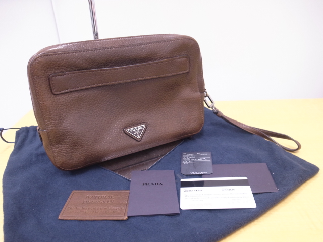 PRADA VR0052 ディアスキンセカンドバッグ