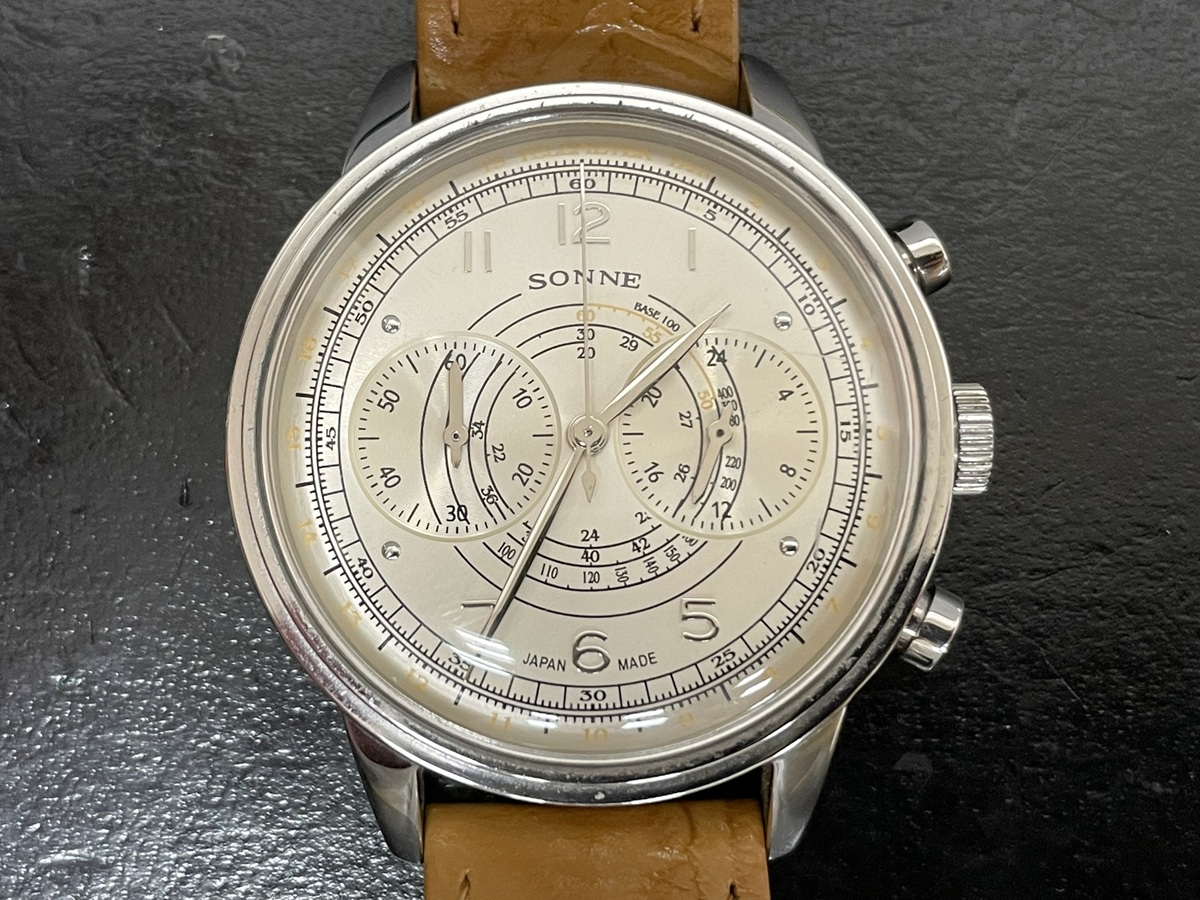 SONNE HI001SV Historical Collectionメンズクォーツ腕時計