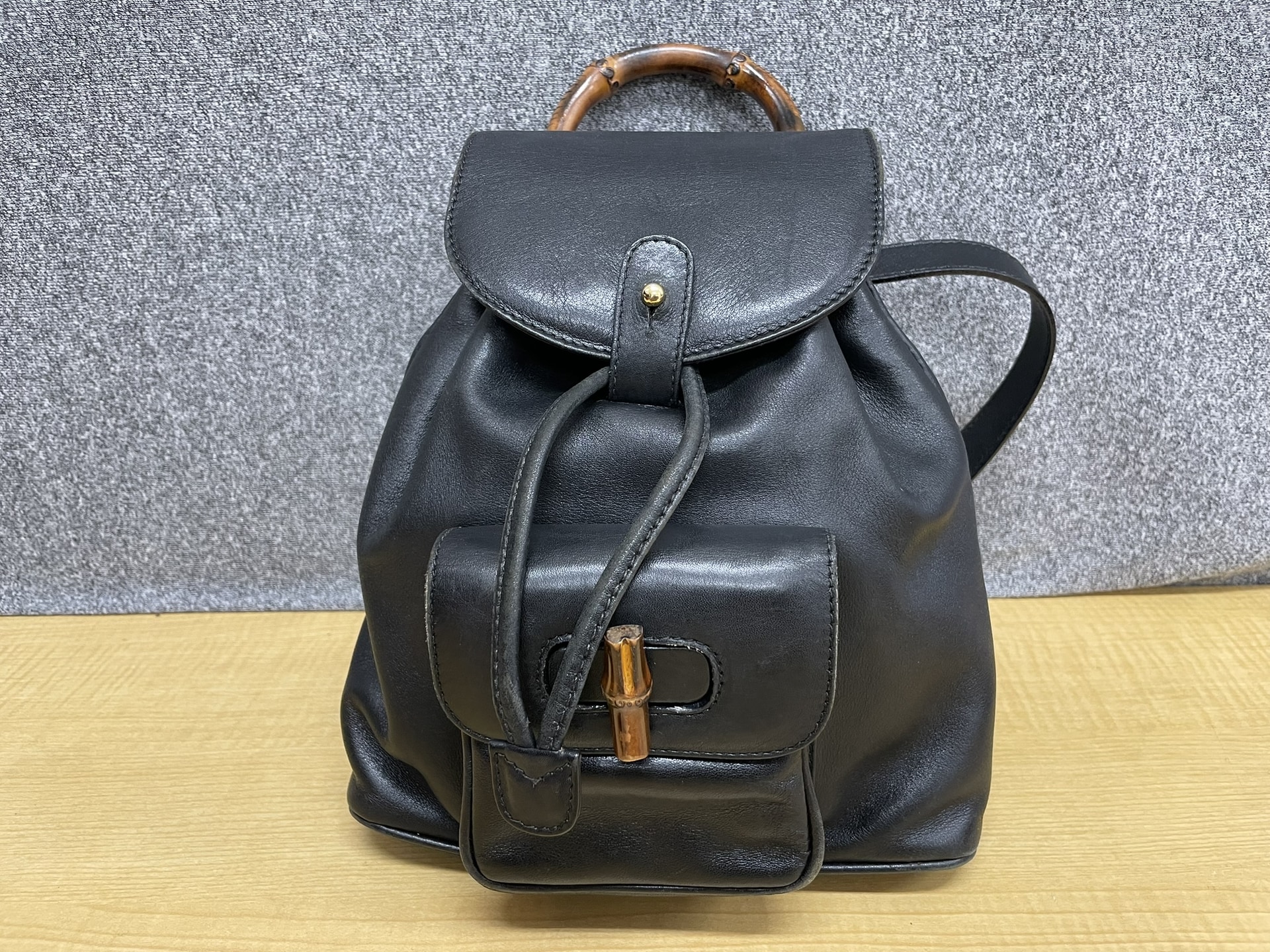 GUCCI 003-2034-0030 バンブーレザーミニリュックサック