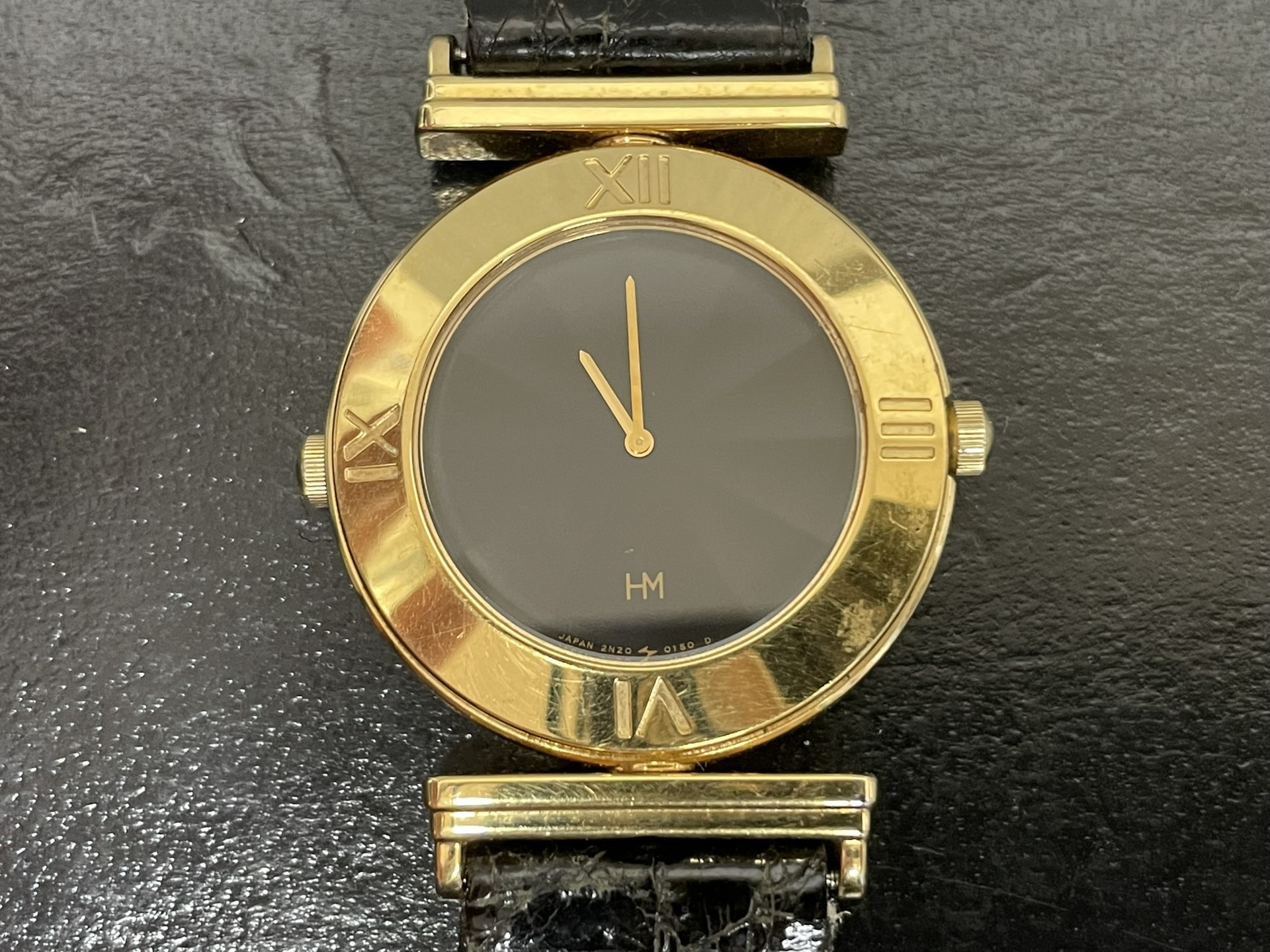 SEIKO ハナエモリコラボ 2N20-0070 ダブルフェイスメンズクォーツ腕時計