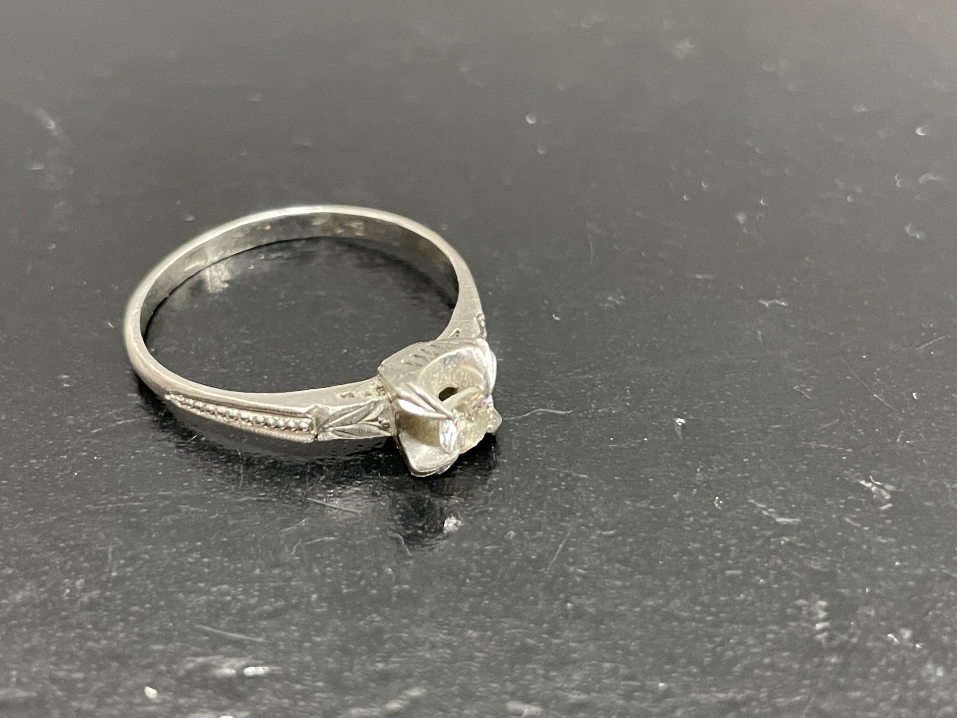 プラチナダイヤモンドリング ダイヤ0.21ct  pm刻印