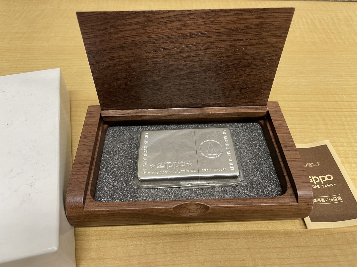 ZIPPO audio technica AN AMERICAN SPRIT ジッポーライター型卓上時計