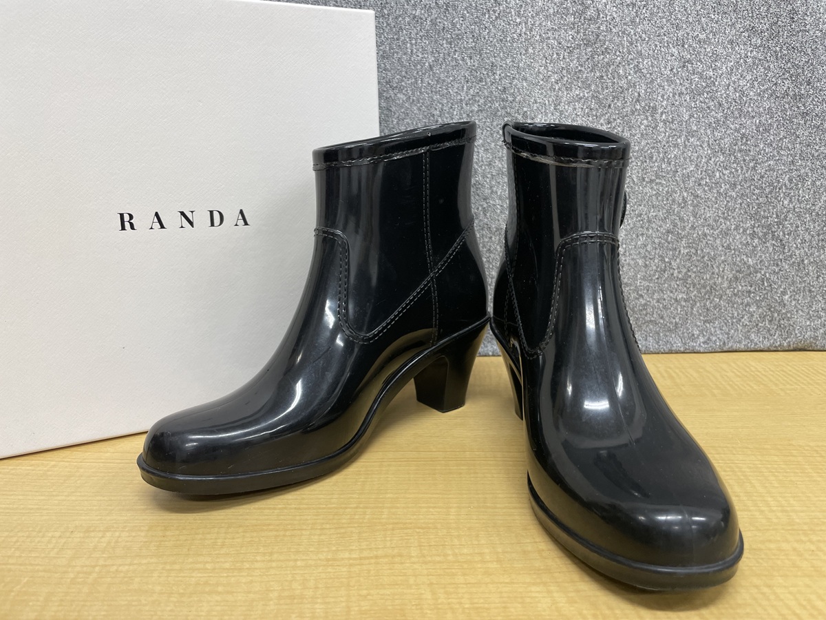 RANDA サイドベルトレインブーツ