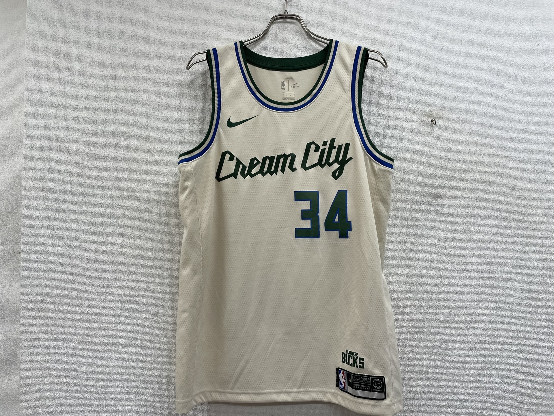 NIKE City Edition Cream City #34 Giannis Antetokounmpoジャージー